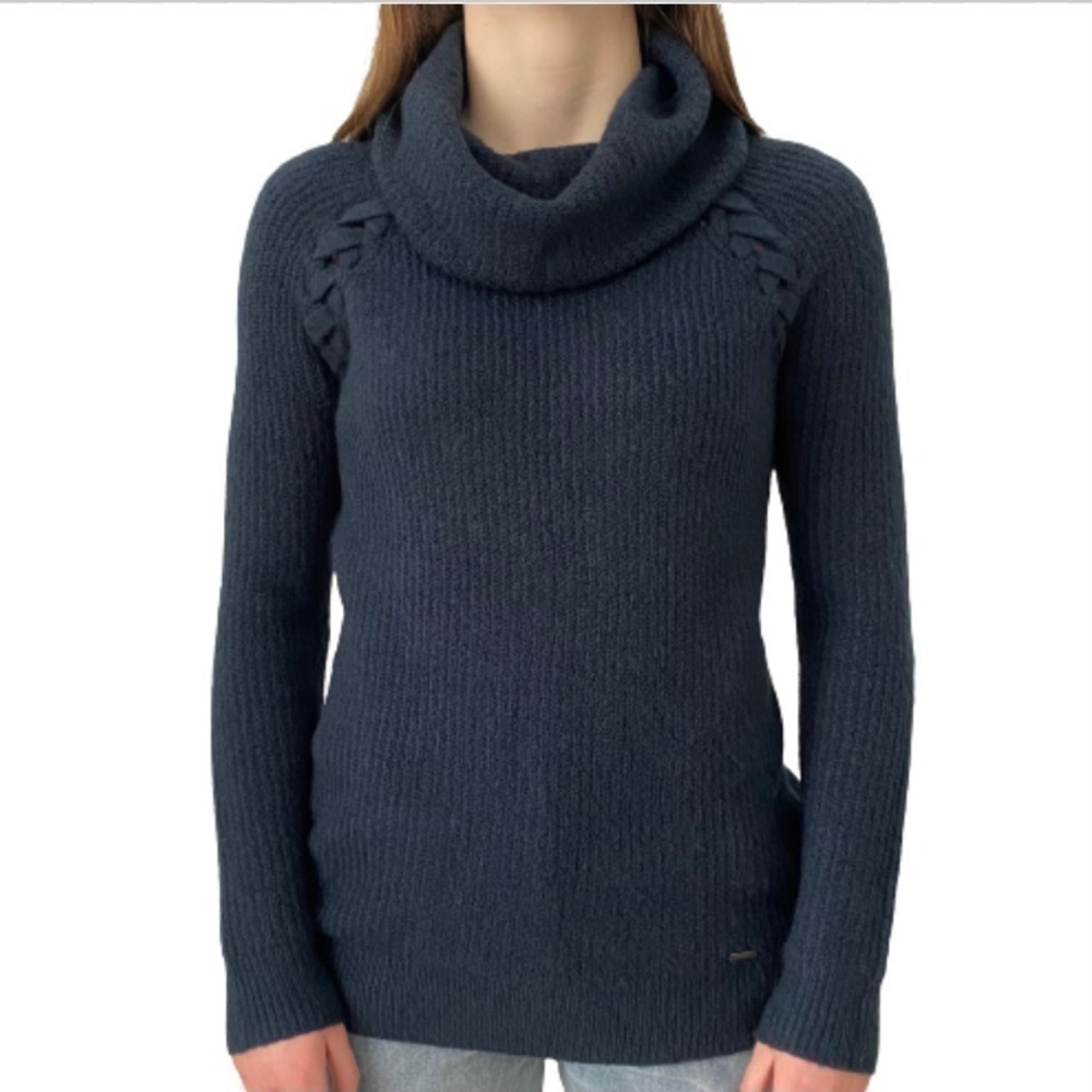 Hollister Navy Cowl Neck Sweater​​​​​​​​​​​​​​​​​​​​​​​​​​​​